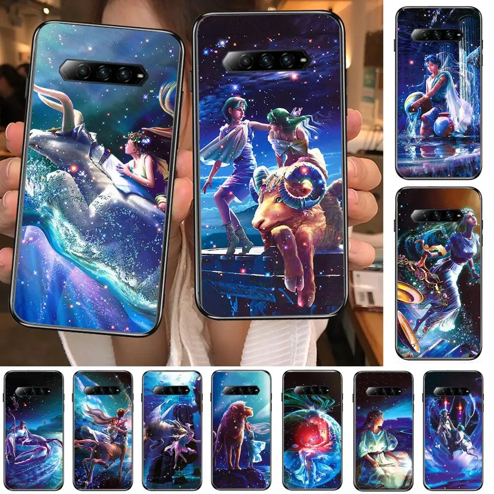 

Twelve constellations Starry Sky Black Soft Cover The Pooh For Huawei Nova 8Pro 7 6SE 5T 7i 5i 5 4 4E 3 3i 3E 2i Pro Phone Case
