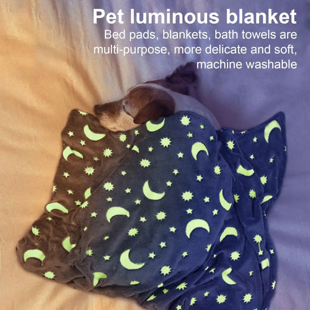 

Одеяло для собаки широкое применение одеяло для щенка легкое удобное стильное светящееся одеяло для собаки с принтом Луны