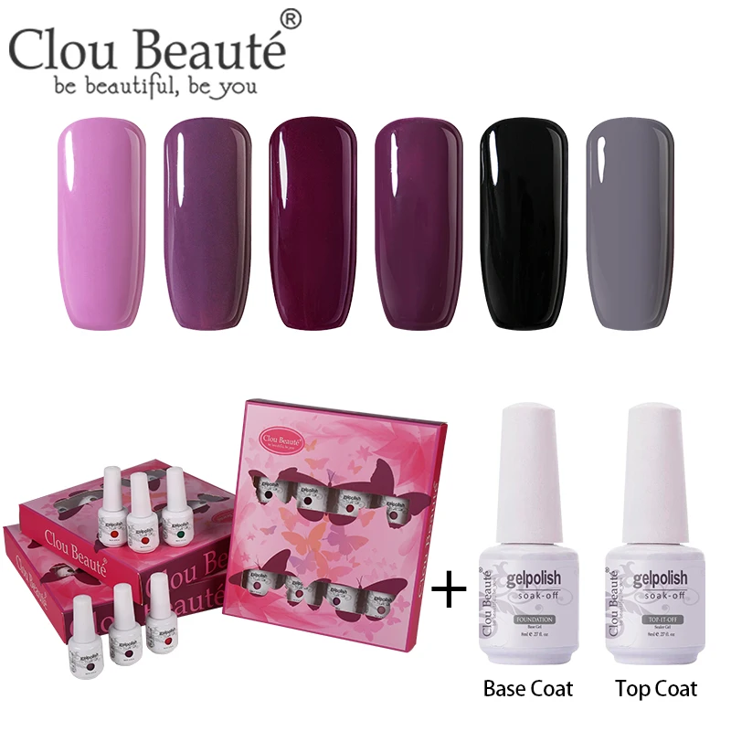 ZH31 Clou Beaute 8 шт./компл. Гель-лак для ногтей гибрид Лаки грунтовка лаки для ногтей Маникюр 8 мл Гель-лак для ногтей УФ лак - Цвет: ZH31