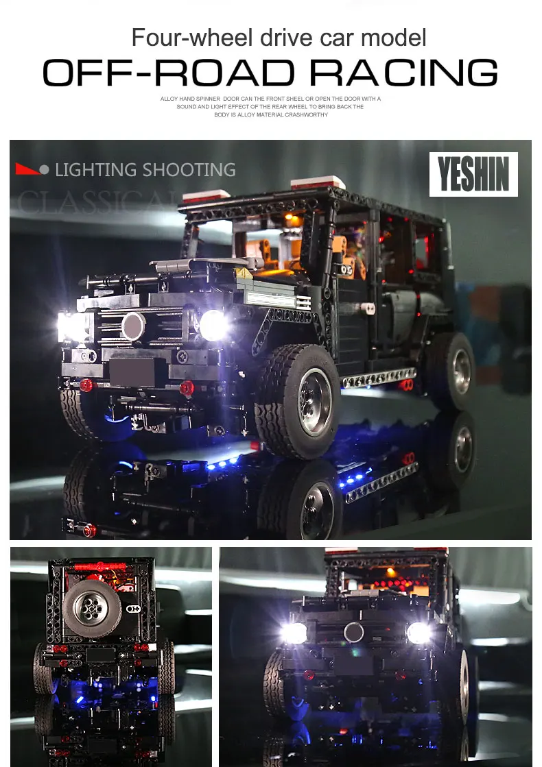 Yeshin 20100 DHL Technic серия совместима с MOC-2425 мотор G500 AWD Wagon набор строительных блоков Кирпичи дети RC Мотор автомобиль игрушка