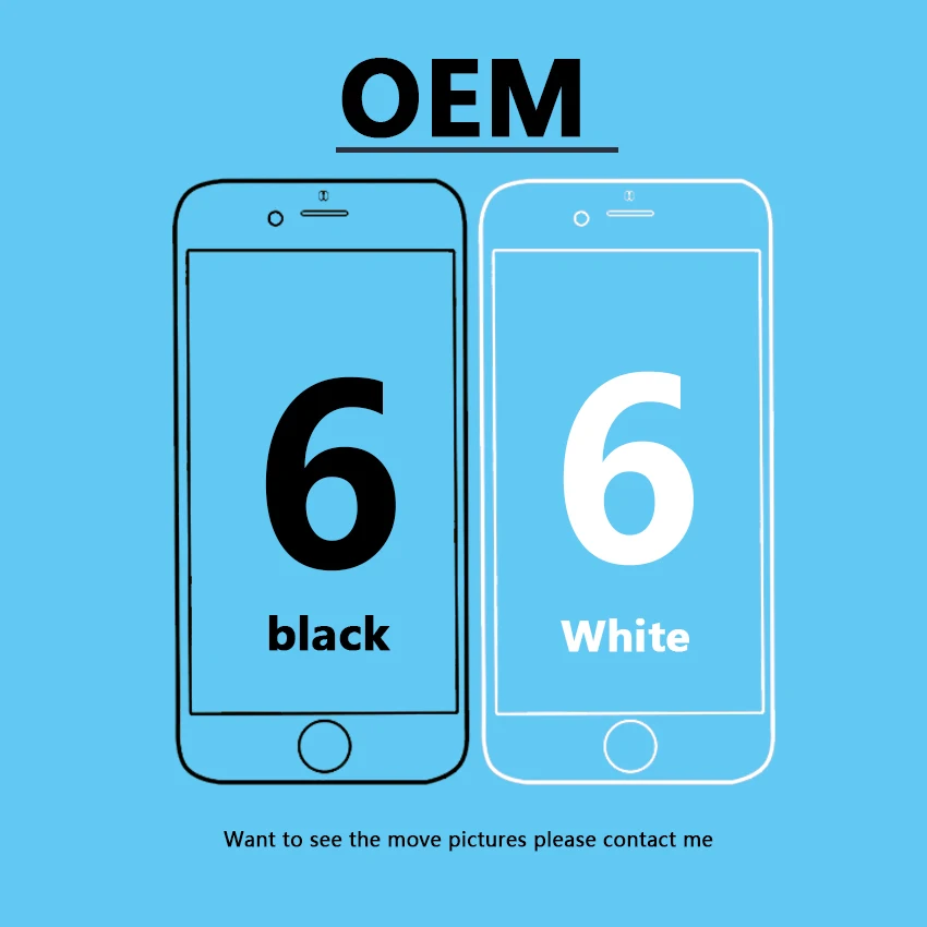 5 шт. OEM 4 7 дюймов для iPhone 6 6G ЖК дисплей экран + Оригинальный шлейф бесплатная
