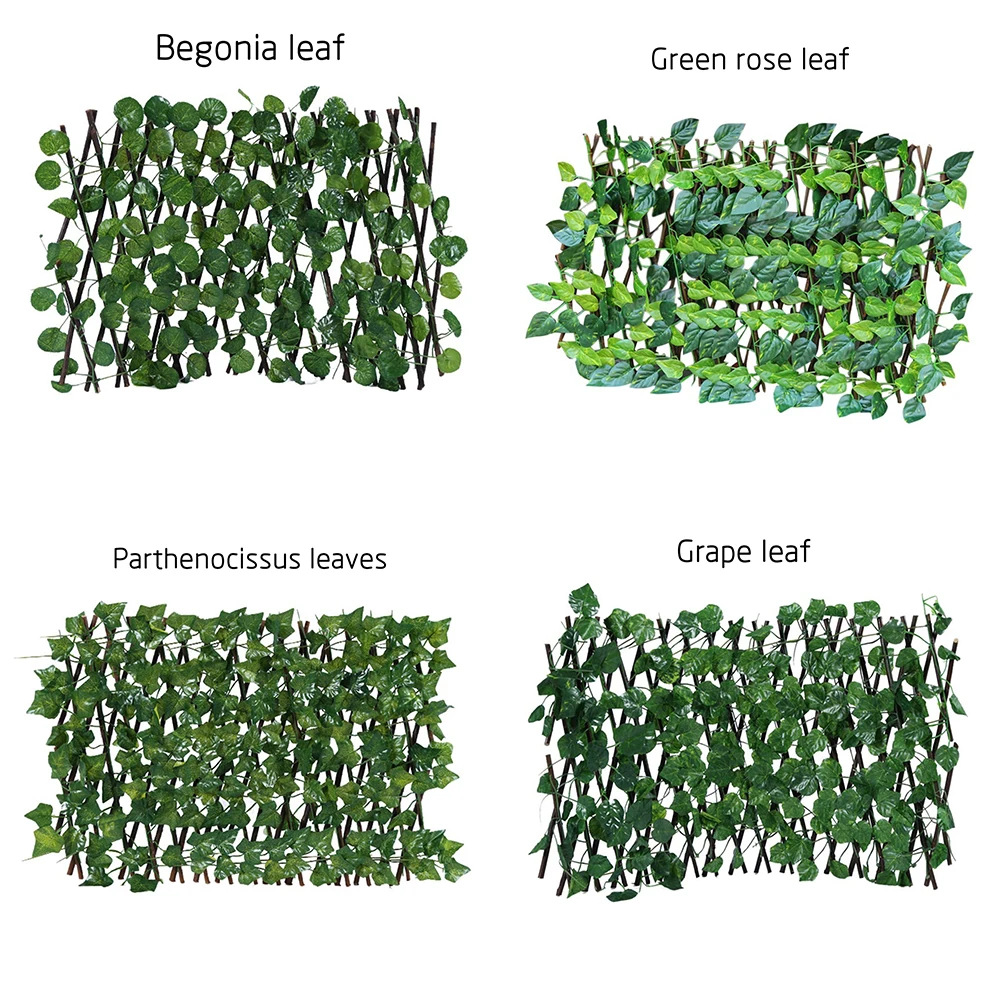 Выдвижной искусственный зеленый плющ листья редис водоросли виноград