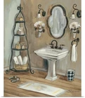 Картины на холсте для домашнего декора, настенное искусство во Франции, ванной, зеркало, потолочное освещение, современный плакат, модульный фон для кровати