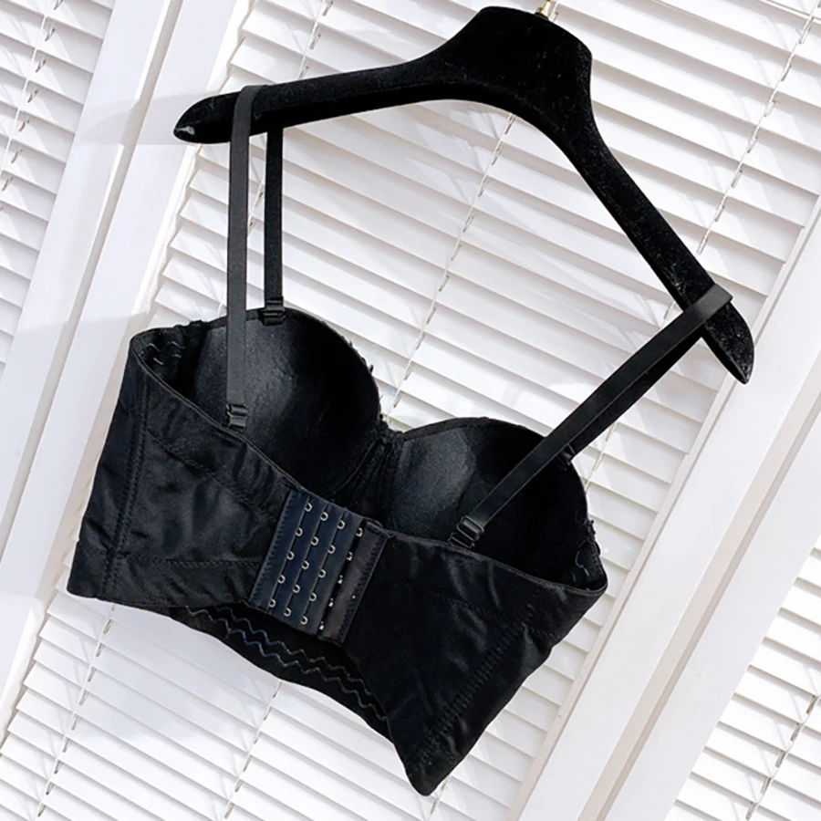 Кроп-Топ женский со встроенным бюстгальтером блестящее нижнее белье с эффектом