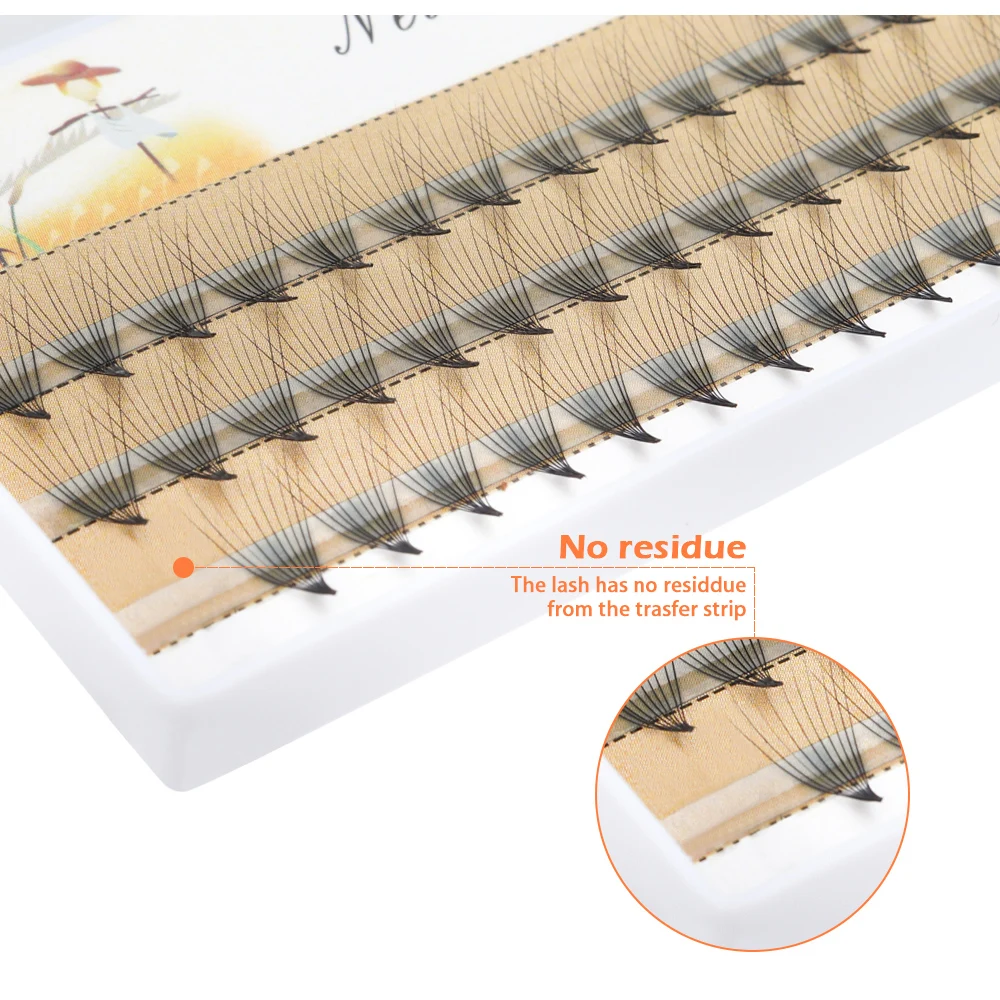 60 шт 8-14 мм натуральные накладные ресницы для наращивания глаз Макияж 2/3/4/5/6/10/20D норковые индивидуальные Искусственные ресницы поддельные прививки ресницы