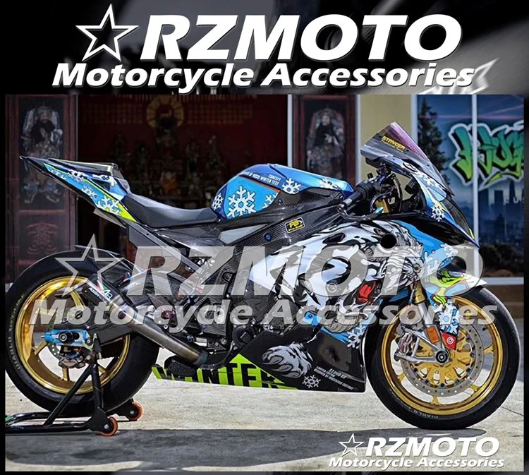 

Новый комплект обтекателей для мотоцикла из АБС-пластика под давлением, подходит для BMW S1000RR 2015 2016 S1000 15 16, кузов под заказ, холодный синий, чер...