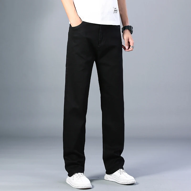 2020 дышащие эластичные удобные широкие штаны Свободные джинсы Прямые