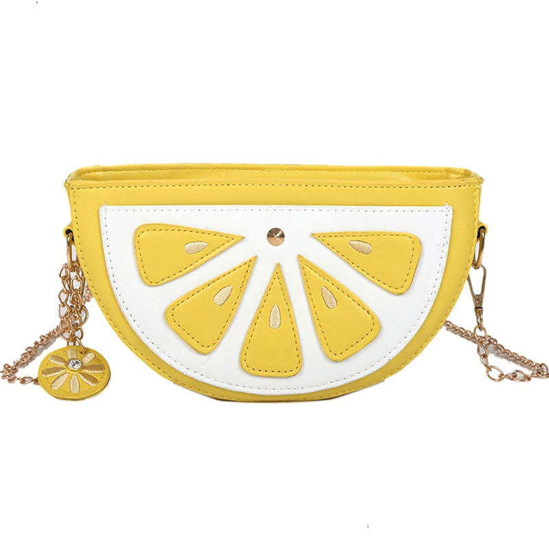 

Crossbody Bags for Women Sweet Summer Handbag Cute Fruit Packet Chain Shoulder Totes Ladies Orange Watermelon Messenger Purse