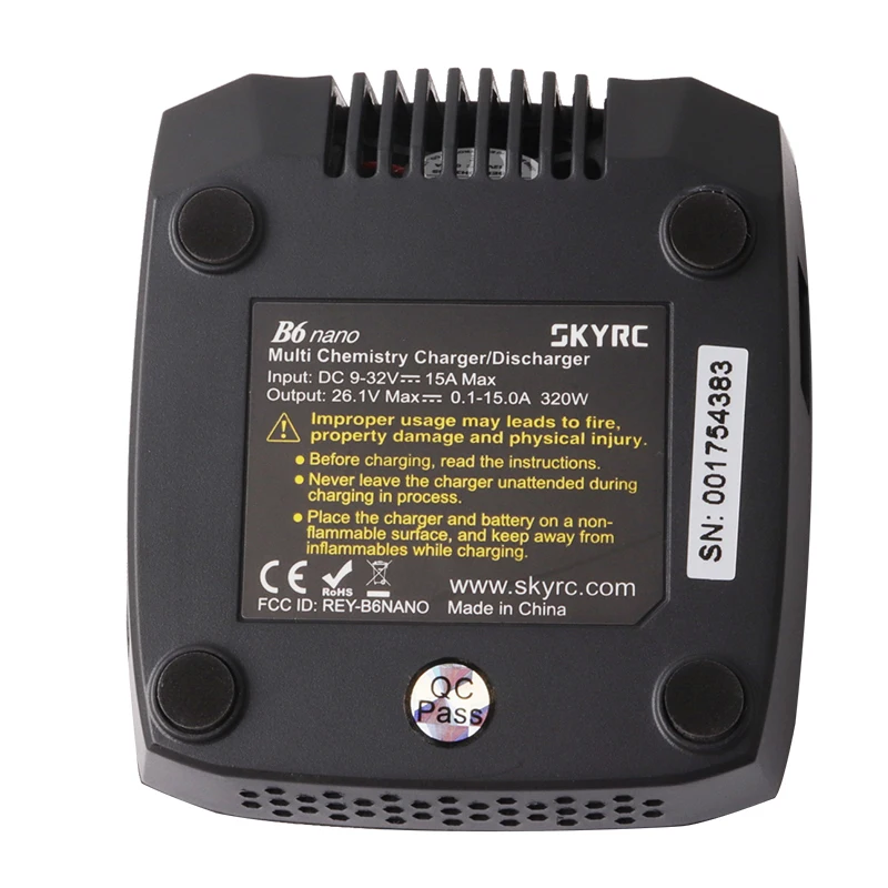 SKYRC B6 nano/B6 Lite LiPo зарядное устройство Dis 15A/320 Вт DC для жизни/Lilon/LiPo/LiHV/NiMH/NiCd/PB