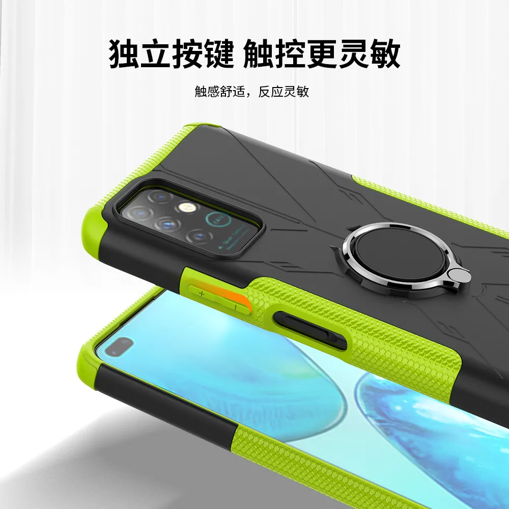 for infinix note 8 case luxury ring back cover stand armor shockproof case for infinix note8 infinix x692 phone case free global shipping