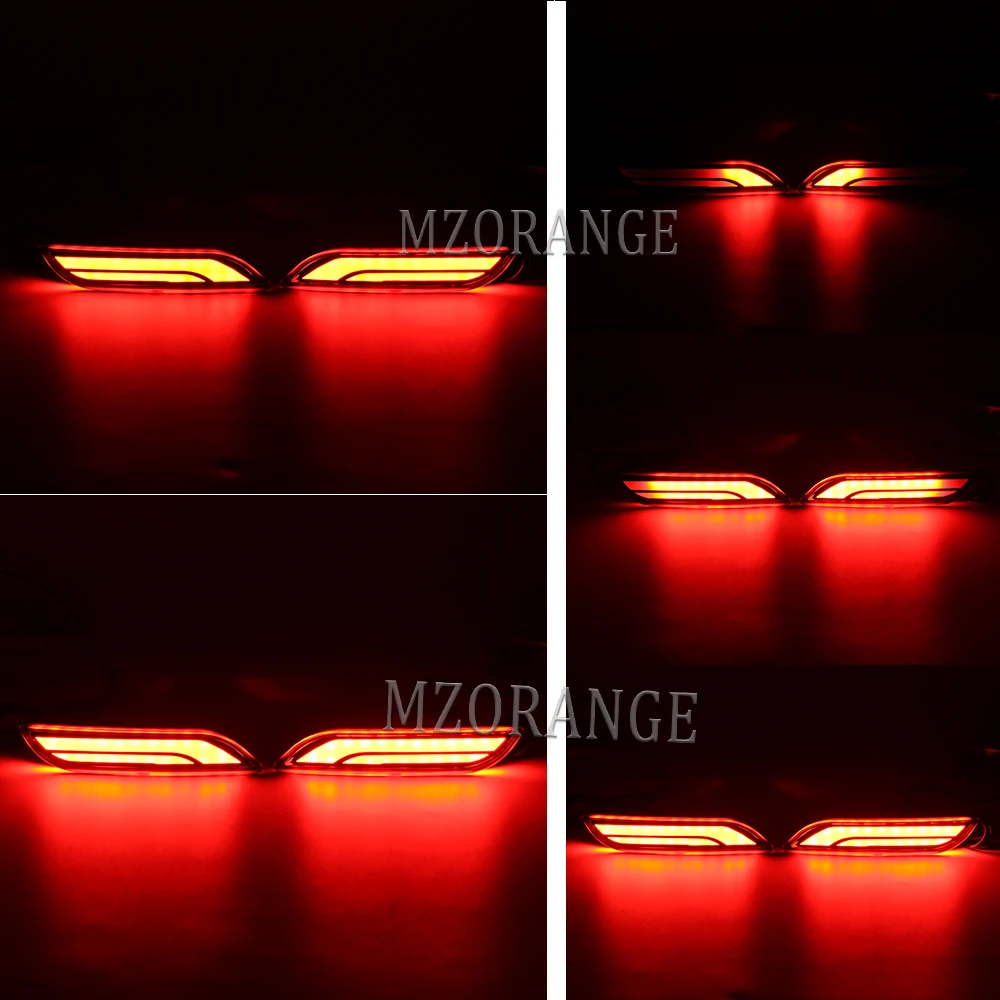 3D оптический Светодиодный отражатель для бамперсветильник Toyota Camry 2018-up с