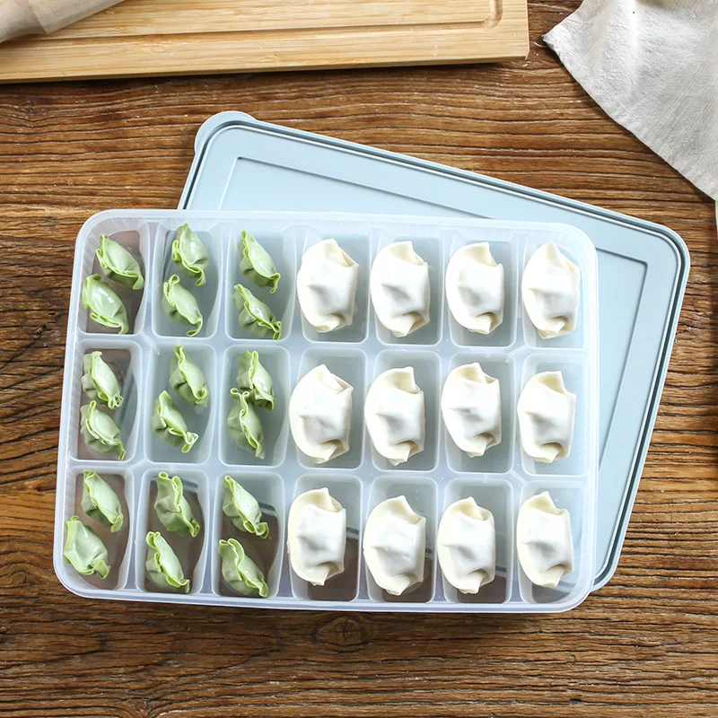 Портативный Одноместный многослойный для холодильника пельменей коробка