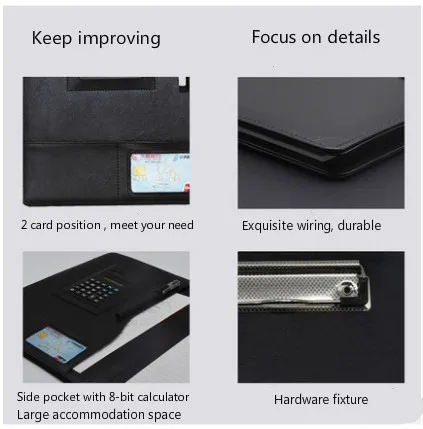 Папка с откидным карманом A4 многофункциональный органайзер из искусственной