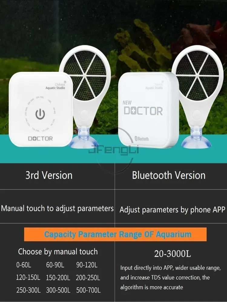 3-го поколения Chihiros Доктор 3 в 1 удаление водорослей Touch Bluetooth приложение Twinstar стиль электронный Аквариум рыба завод Креветки Танк
