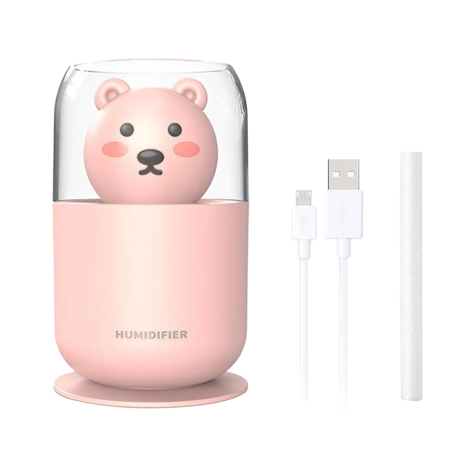 

Mini Ultrasonic Mute Portable LED Night Lamp Air Humidifier Atmosphere Light for Office Moisturizing Spa