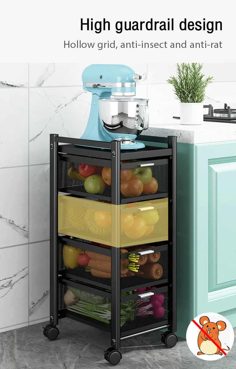 Выдвижной ящик-органайзер NETEL передвижная кухонная стойка тележка многоярусная