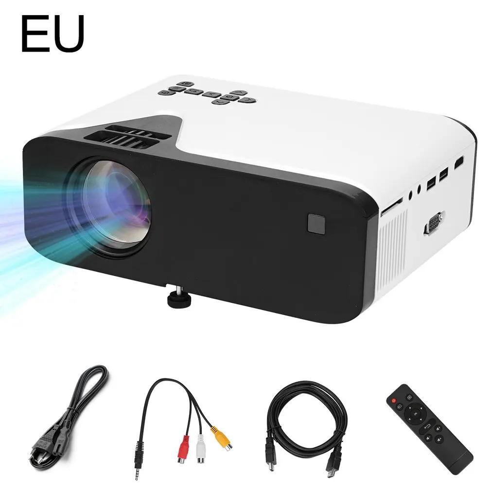 

Mini LED Projector WIFI Supported Mobile Phone Mirroring HD 1920x1080P Big Screen Projector Home Theater Beamer