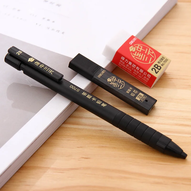 1 Набор карандашей Deli S320 push type 2B подарочный набор Специальный карандаш для