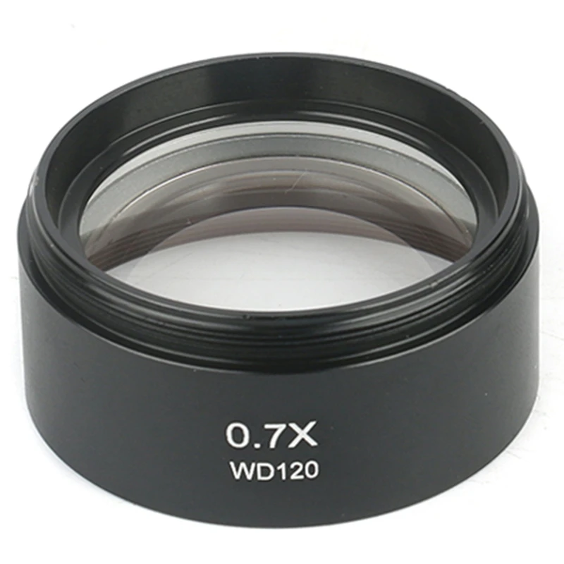 WD120 0.7X Trinocular Stereo Microscope Auxiliary Objective Lens Barlow 48mm Thread | Инструменты