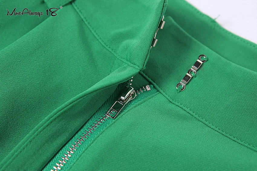 

Mnealways18 Vingate Green Womens Trousers Pleated High Waist Autumn Female Pants Pocket Casual Loose Trousers Brown Ladies Zip