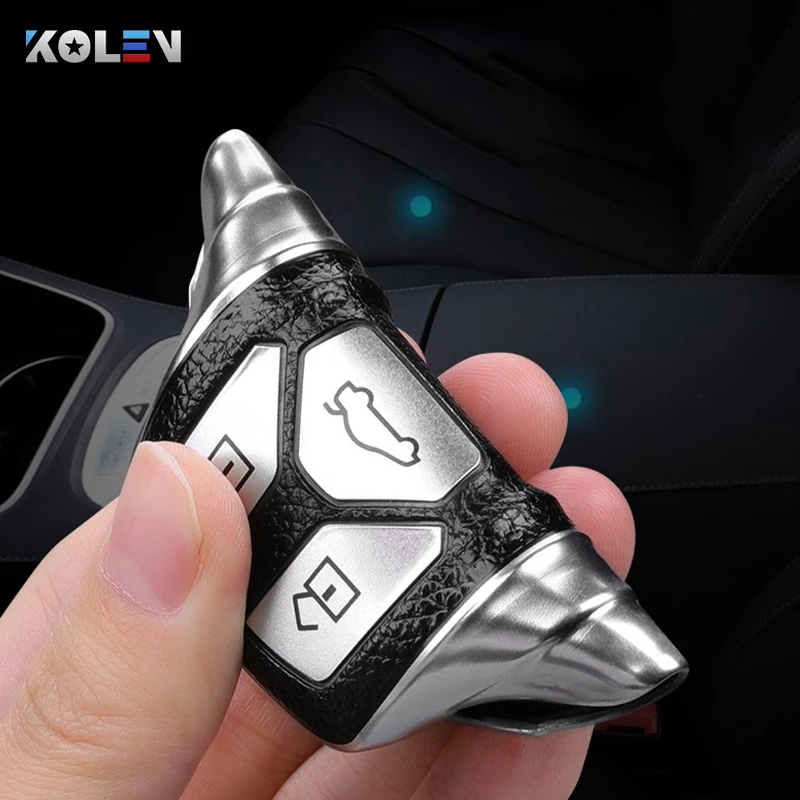 Кожаный + ТПУ чехол для автомобильного пульта дистанционного управления Audi A4 B9 Q5