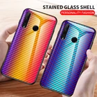 Модный стеклянный чехол для телефона Huawei Mate 40 Pro Plus 30 RS Porsche 20 X, красочный узор из углеродного волокна, противоударный чехол-накладка