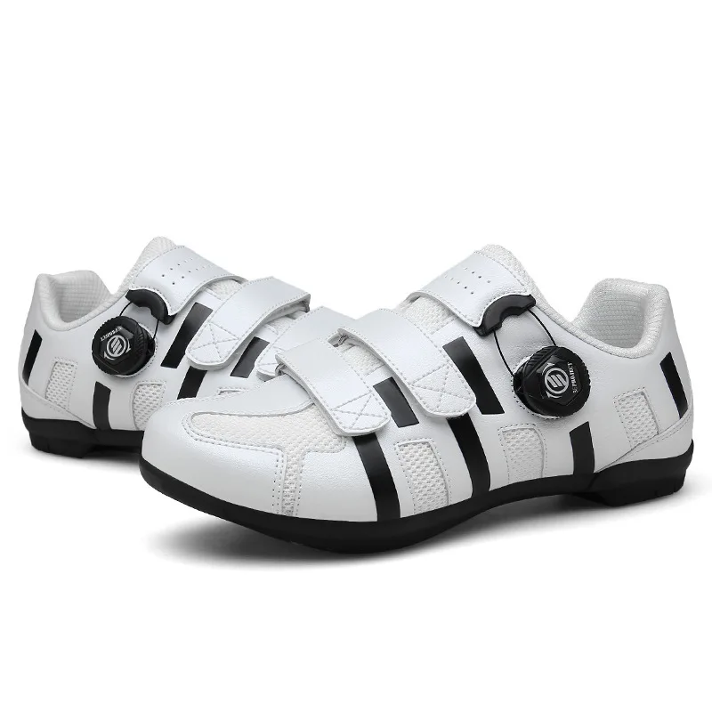 

Cycling shoes women carbon-soled double knob road bike shoes men's and women's bicycle shoes unlockless riding shoes