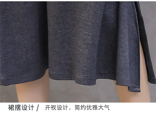 

2021 new pregnant women fashion belly skirts mid-calf maternity cotton high waist skirts split irregular skirts