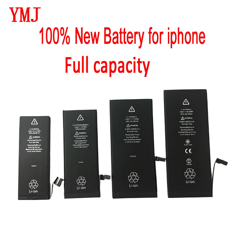 100% Новинка для мобильного телефона Apple 5 5S 6 6S 7 сменная батарея с бесплатными