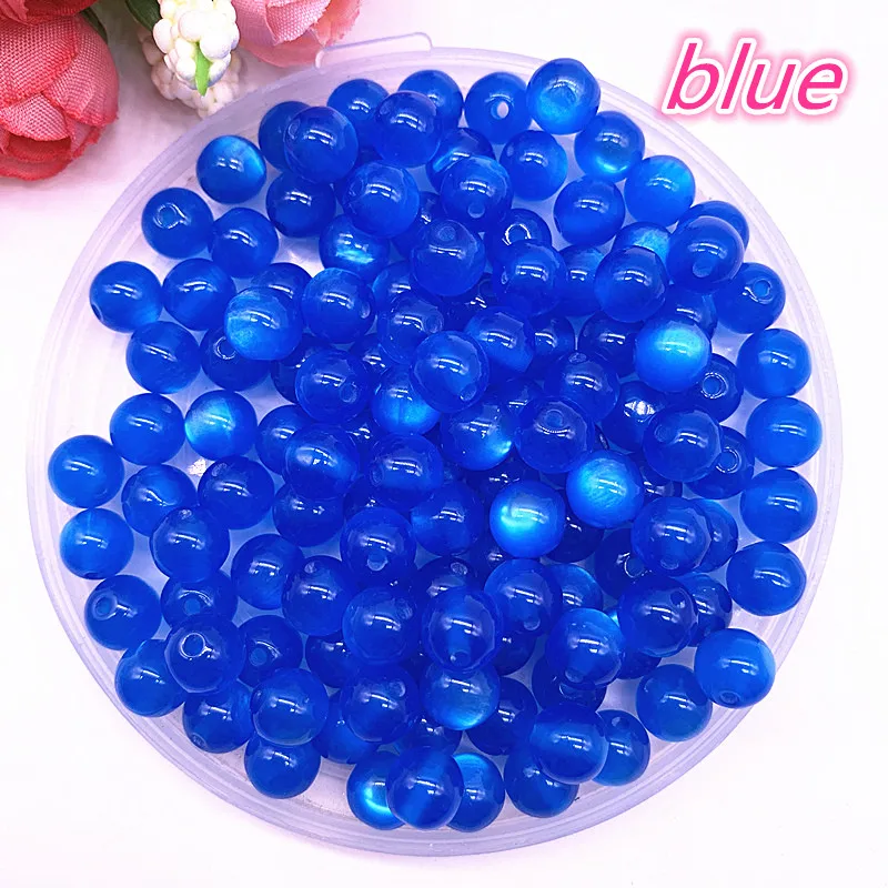 Новинка 50 шт./лот 8 мм аксессуары для браслетов DIY детские круглые бусины в полоску