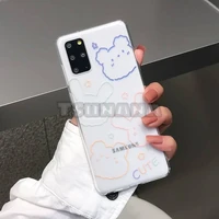 cartoon cute transparent phone case for samsung galaxy s21 s20 fe s10 note 8 9 20 10 pro ultra plus all inclusive tpu cover