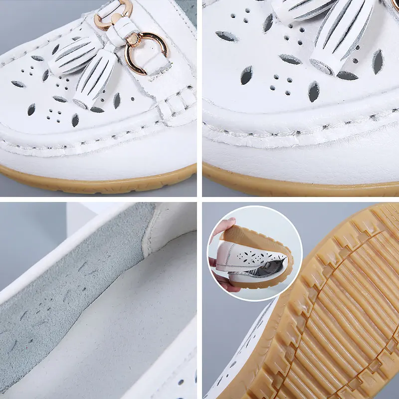 Балетки женские из натуральной кожи без застежки балетки повседневная обувь