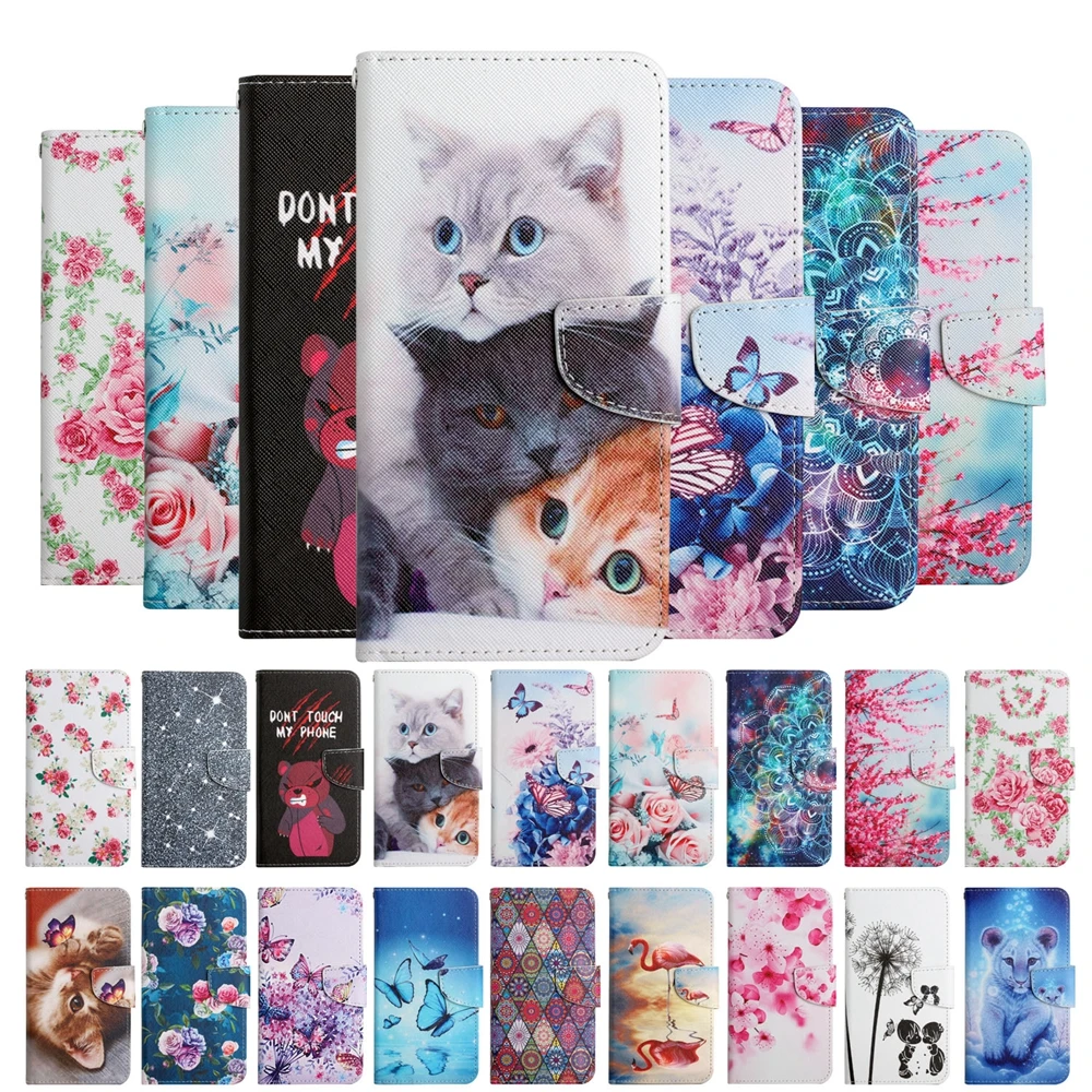 

Magnetic Leather Case for Xiaomi Redmi Note 11 10 9 Pro Max 9S 10S 9T 8 8T Cases Xiomi 3D Cat Rose Flip Wallet Phone Cover Funda