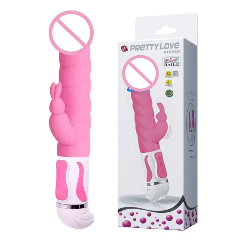 12 вибраций 4 режима вращения вибратор кролик с заячьими ушками реалистичный вал и