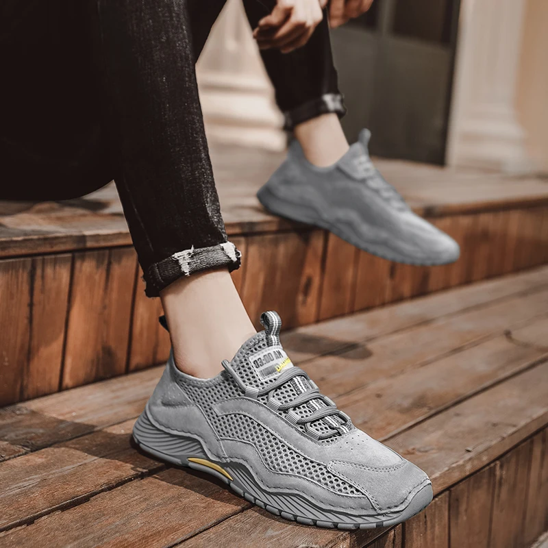 

Men's shoes summer 2021 new mesh shoes breathable thin mesh shoes joker mesh cloth damp shoes light men's sports casual shoes