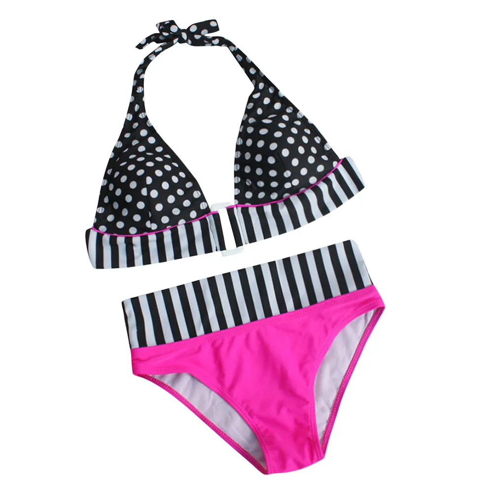 

Swimwear Women Stripe Bikini Set Bandage Push-Up Swimsuit Bathing Suits Beach wear Swimming for women