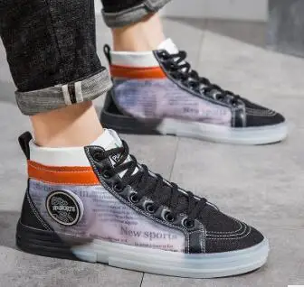 Новинка 2019 года сезон весна-лето прозрачная сетчатая парусиновая обувь Мужская