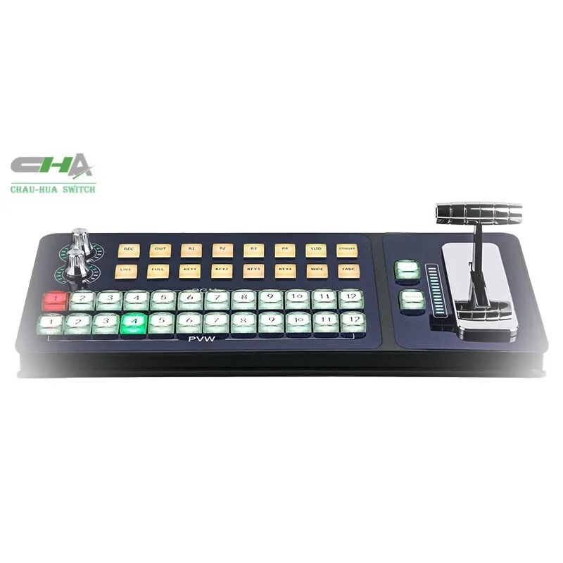 

CHA Recording and broadcasting control keyboard multi format video switcher mixer Vmix video switching keyboard