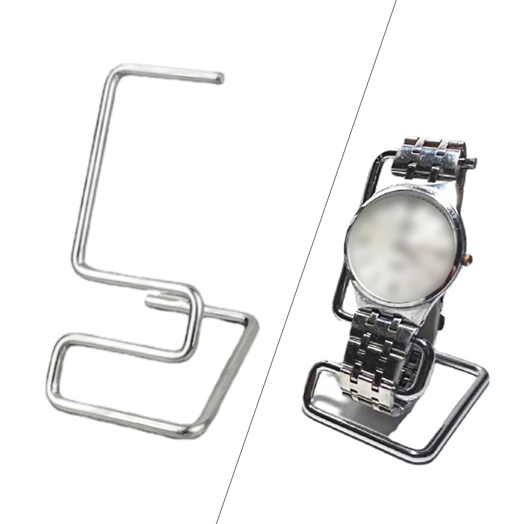 

Stainless Steel Watch Display Stand Rack Holder for 1 Watch Smart Watches Bracelets Bangle Showcase