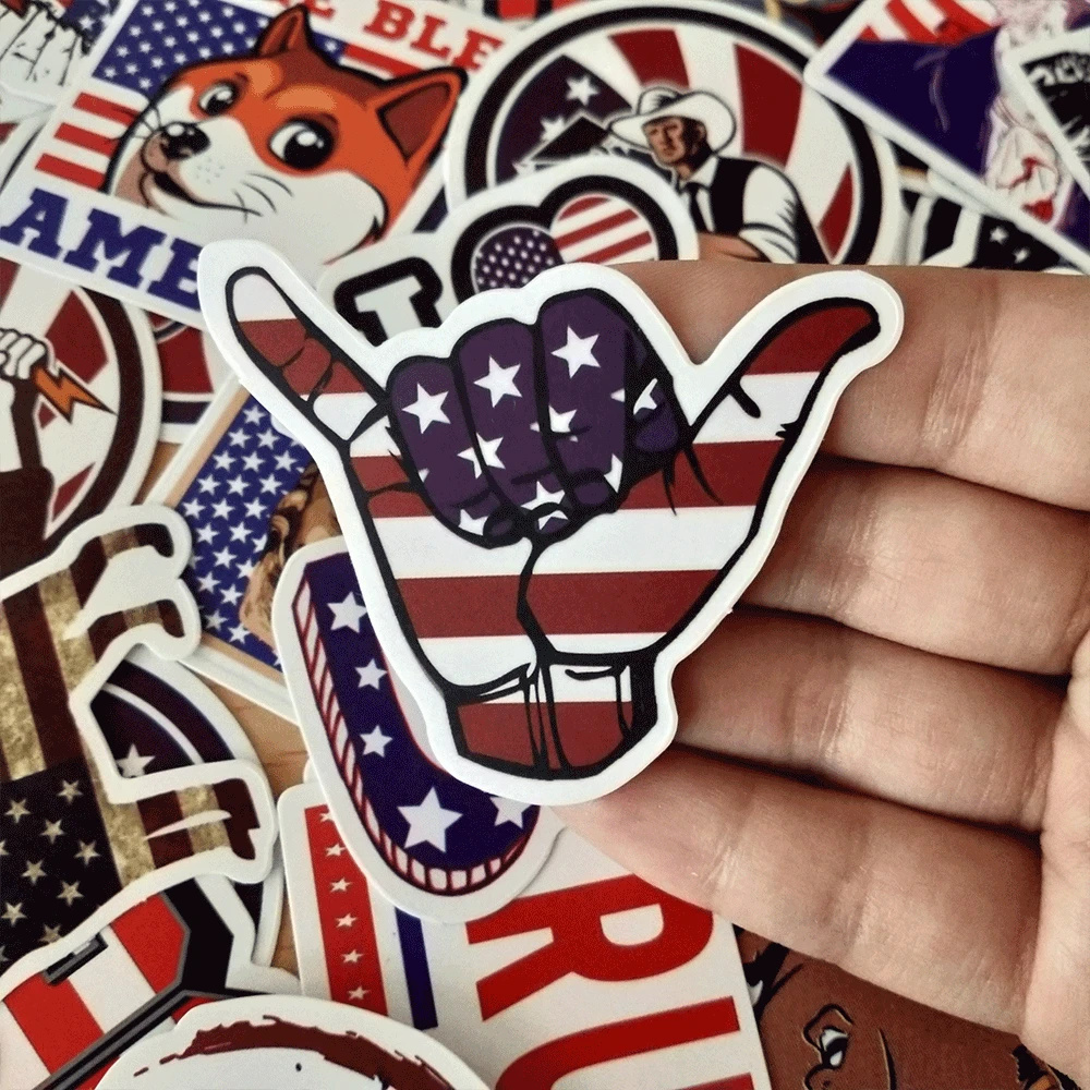 50 шт. наклейки американского президента Трампа граффити для скейтборда багажа