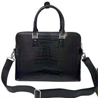 fanzunxing new men handbag crocodile leather bag laptop bag male briefcase