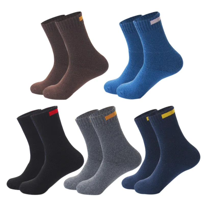 Внизу партия из 5 пар в партии зимние теплые толстые носки шерсти мериноса Для