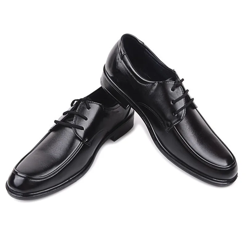 

Mazefeng Fashion Leather Shoes Men Lace Up New Pointed Toe Formal Business Office Wedding Shoe Man Luxury Designer Dress Shoes