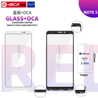 front outer glass with oca glue for xiaomi note5 redmi 5p note5pro note7 note7pro note8 note8pro note9 screen glass repair