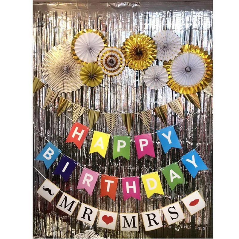 

Golden Foil Curtain Rain Curtain Birthday Party Wedding Ceremony Stage Decoration Supplies Photo Props B99