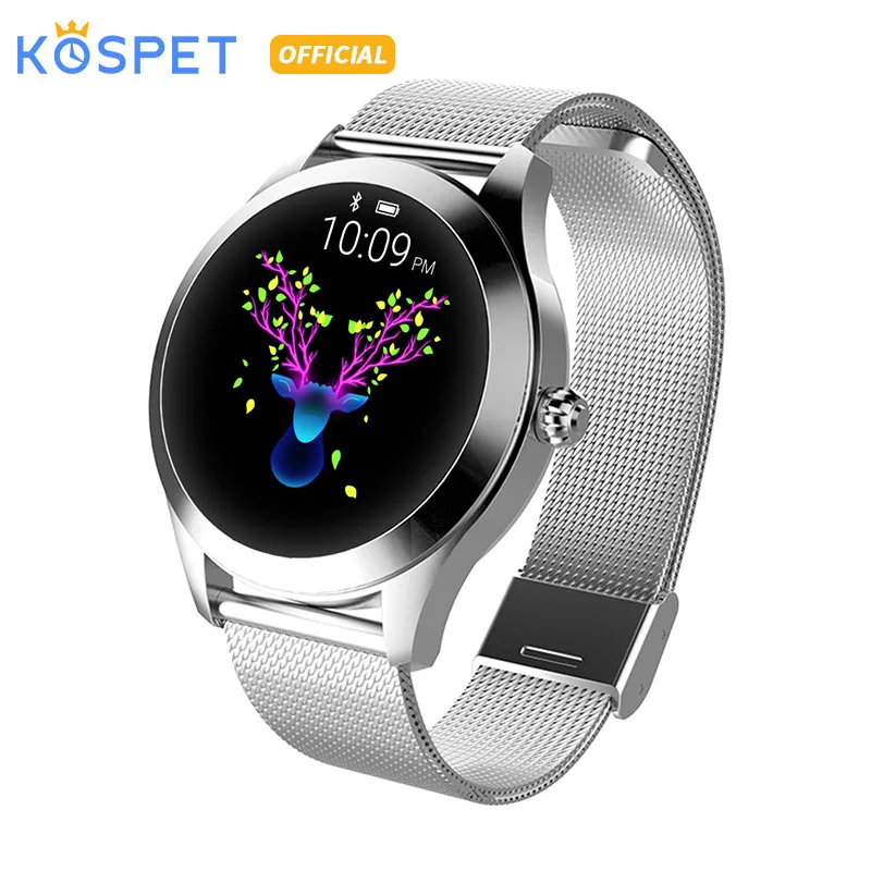 IP68 Водонепроницаемые Смарт-часы для женщин KW10 фитнес-браслет монитор сердечного ритма сна Bluetooth Smartwatch подключение IOS Android