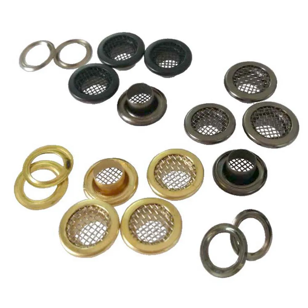 100 компл./лот 10 мм латунные сетки люверсы шайба металлический люверс светильник