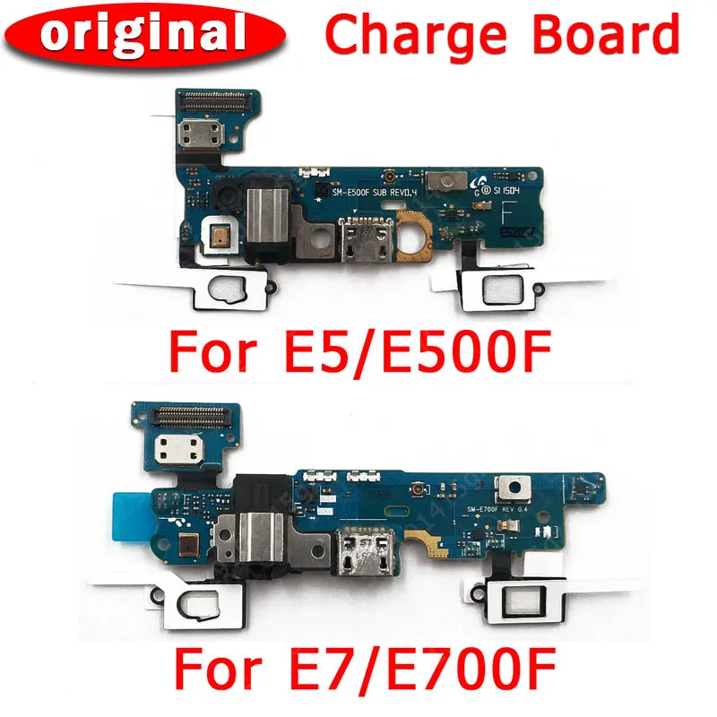 Оригинальный зарядный порт для Samsung Galaxy E5 E500F USB зарядная плата E7 E700F PCB док разъем