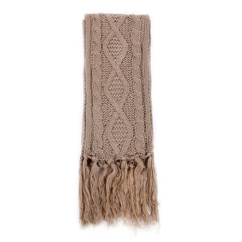 Ветрозащитный вязаный Повседневный теплый шарф и перчатки набор шапка зима