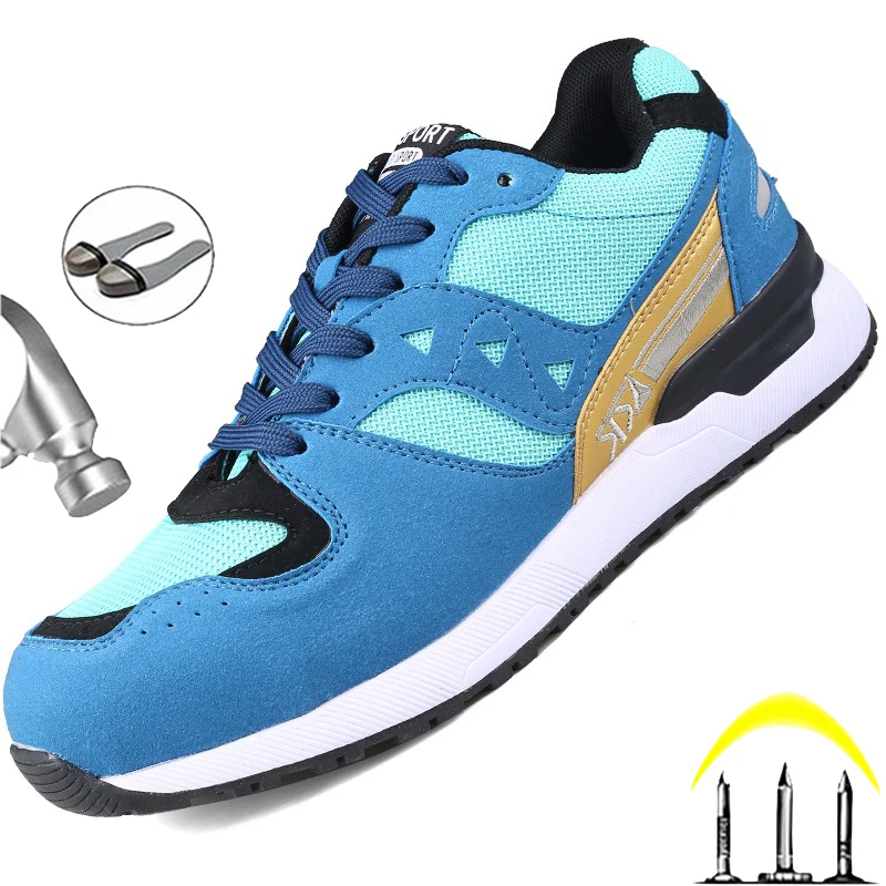 

Indestructible Shoes Men Safety Work Shoes with Steel Toe Cap Puncture-Proof Boots Lightweight Breathable Sneakers Dropshipping